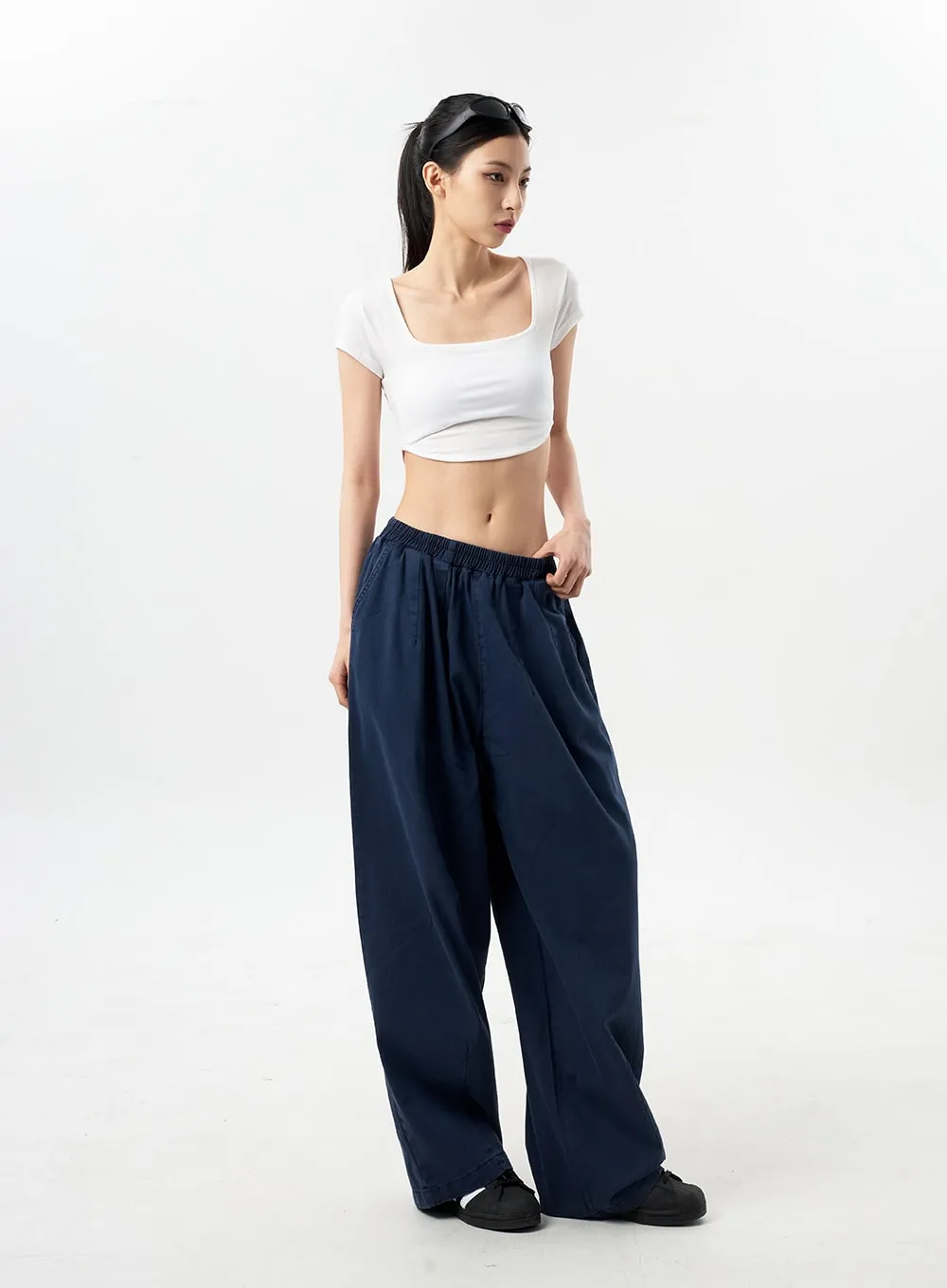 Low Rise Cotton Pants CY312