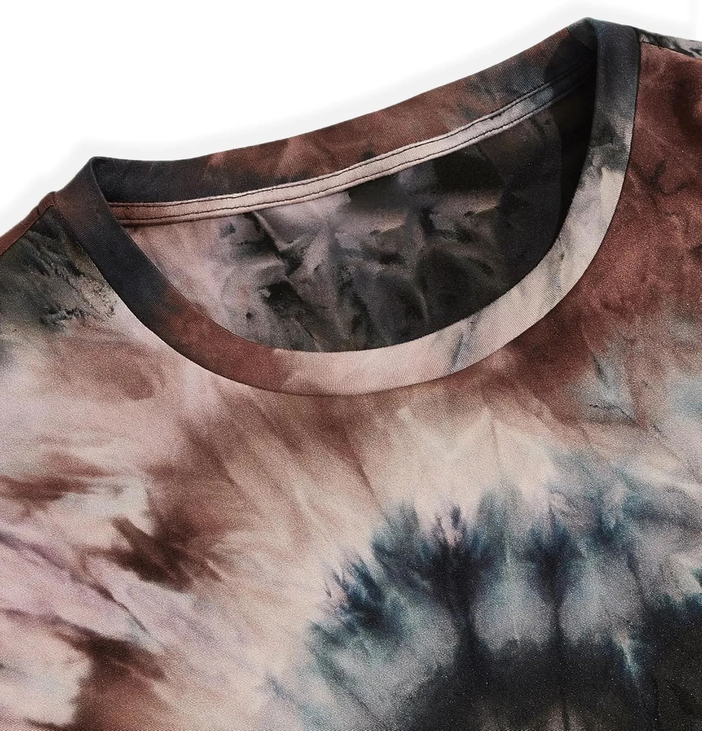 Remidoo Women's Casual Crewneck Short Sleeve Tie Dye Oversized T Shirt Graphic Tee Top