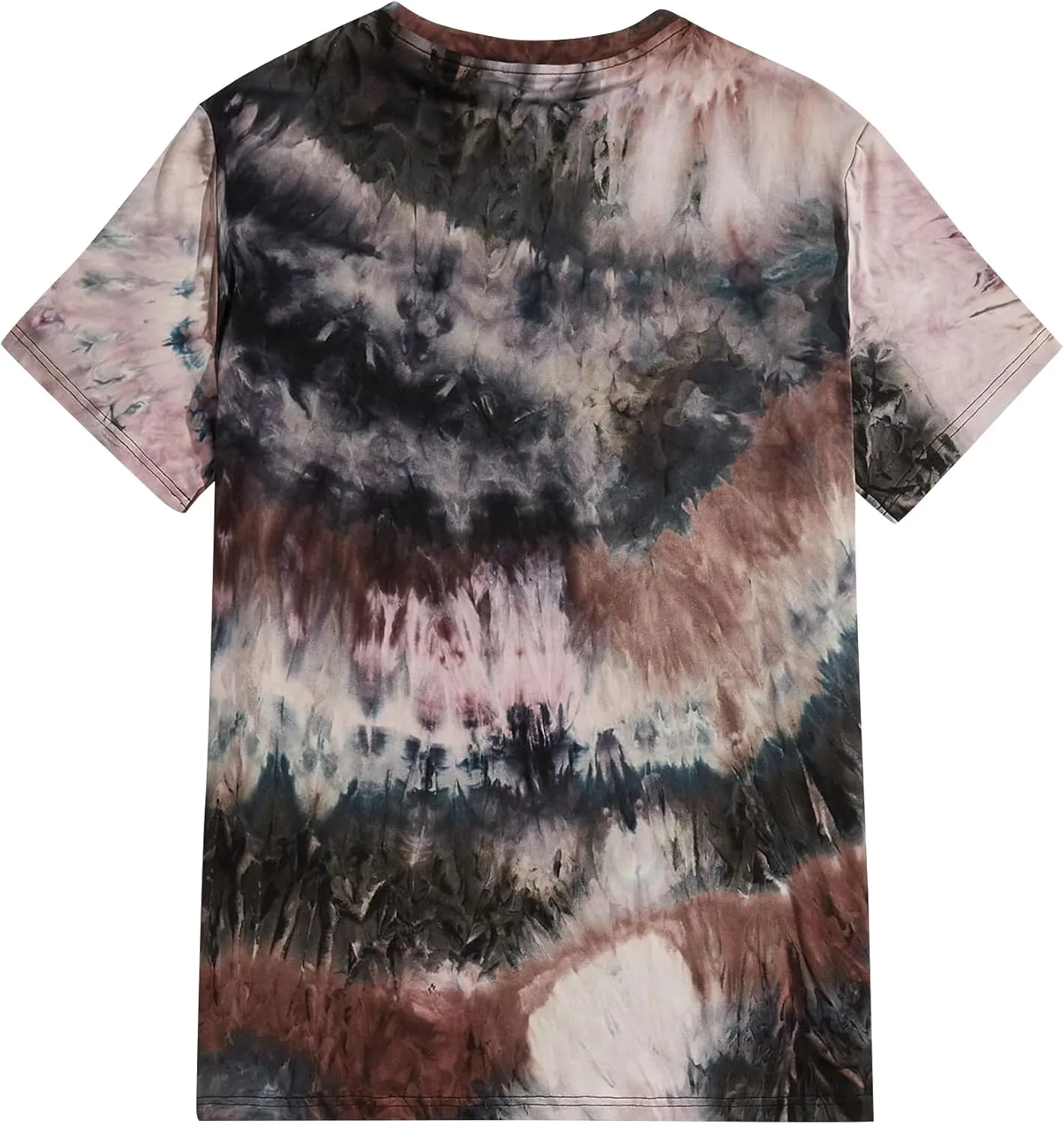 Remidoo Women's Casual Crewneck Short Sleeve Tie Dye Oversized T Shirt Graphic Tee Top