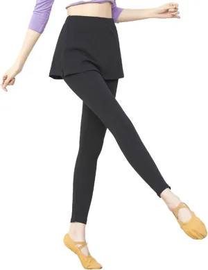 Skirted Legging for Women Tennis Yoga Active Pleated Skort Athletic Ruffle Golf Lightweight Stretch High Waisted Pant