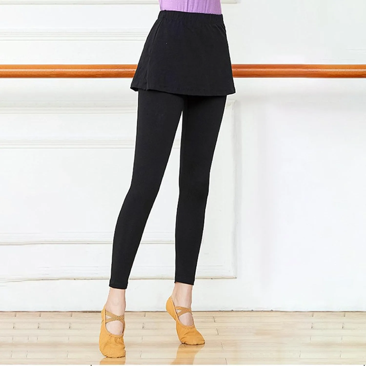 Skirted Legging for Women Tennis Yoga Active Pleated Skort Athletic Ruffle Golf Lightweight Stretch High Waisted Pant