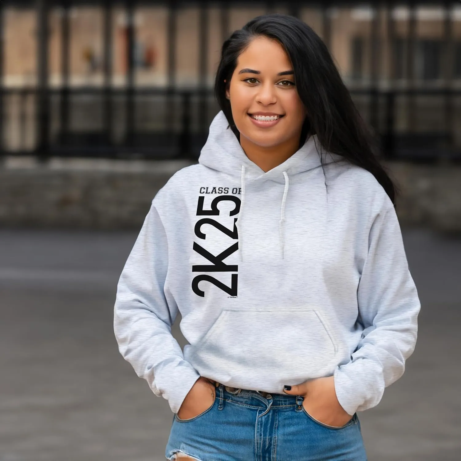 ThisWear 2025 Graduation Class of 2K25 Graduation Long Sleeve Hoodie Sweatshirt