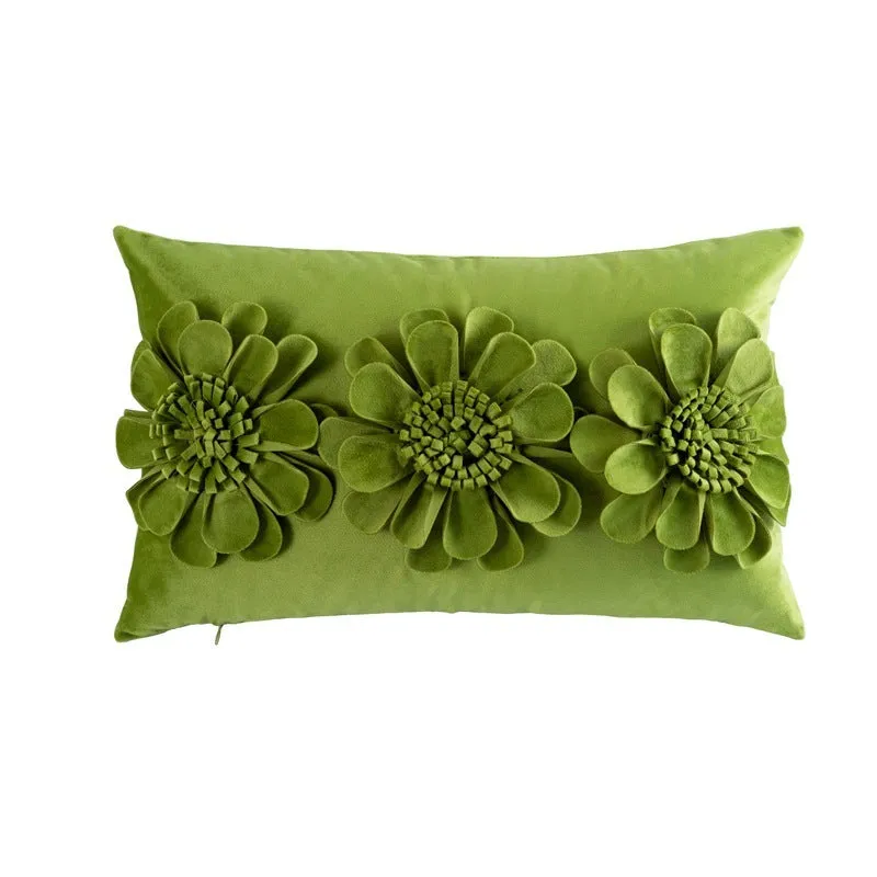 Wind Flower Embrace Pillow Cover